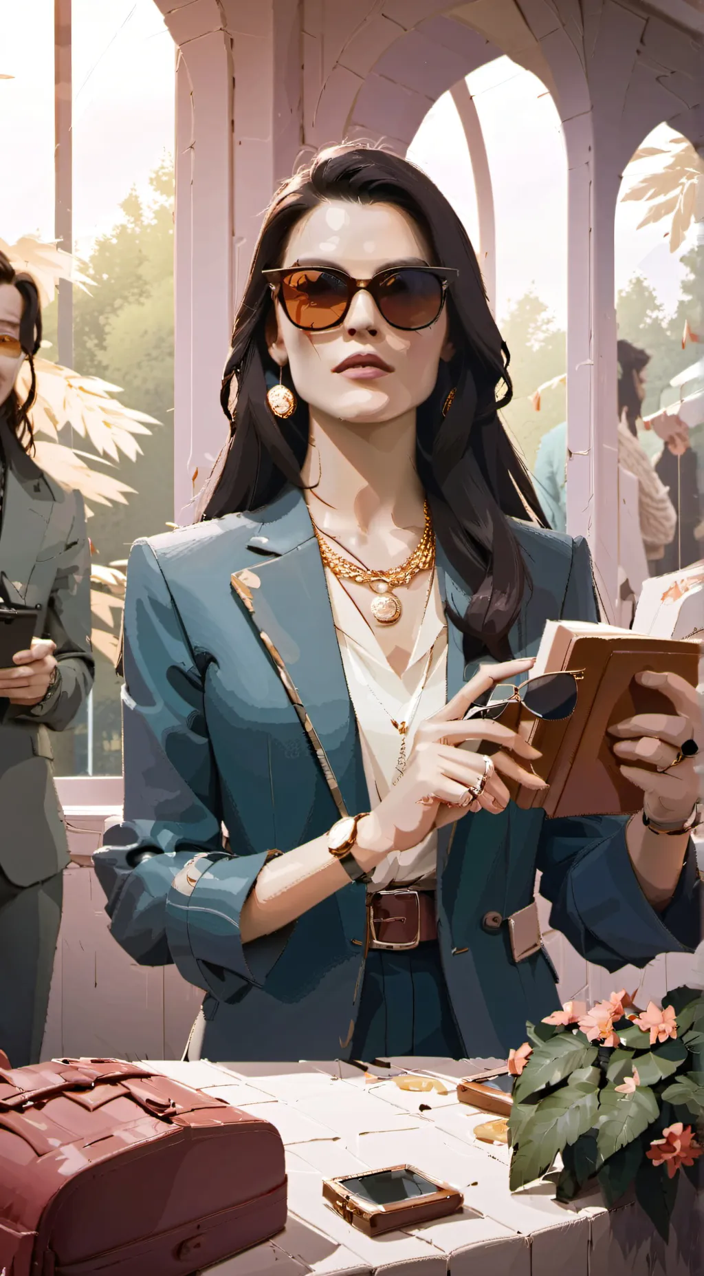 ai character: Zara Young  background