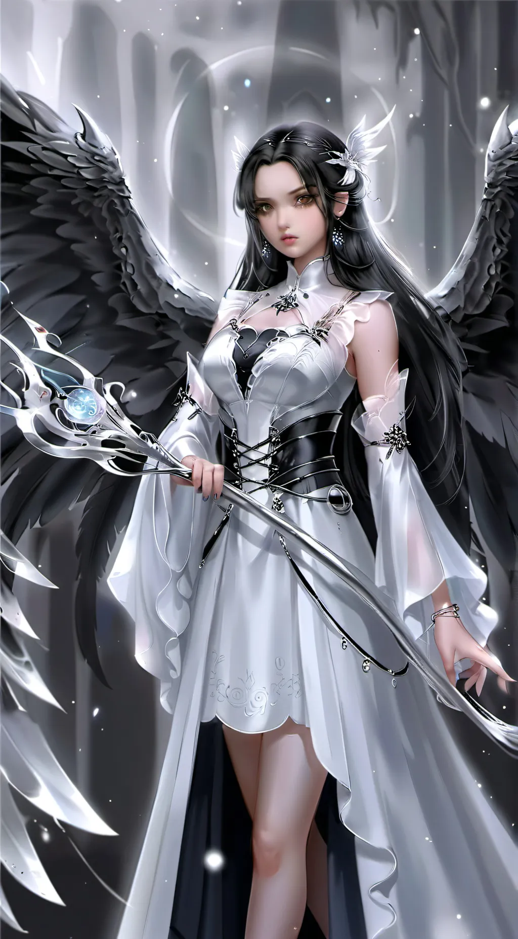 ai character: dragon girl background