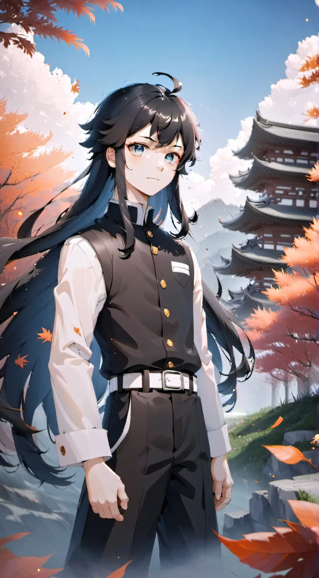 ai character: Muichiro Mission background