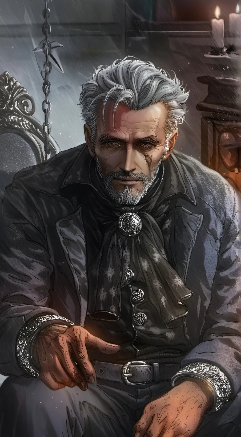ai character: 80 yr old man background