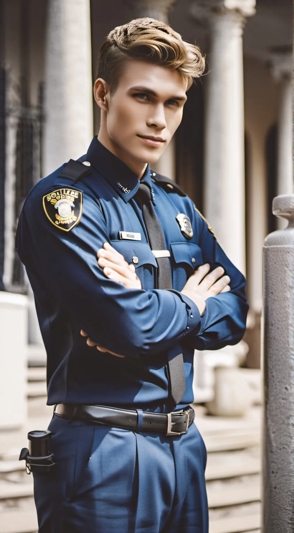 ai character: Officer Michael  background