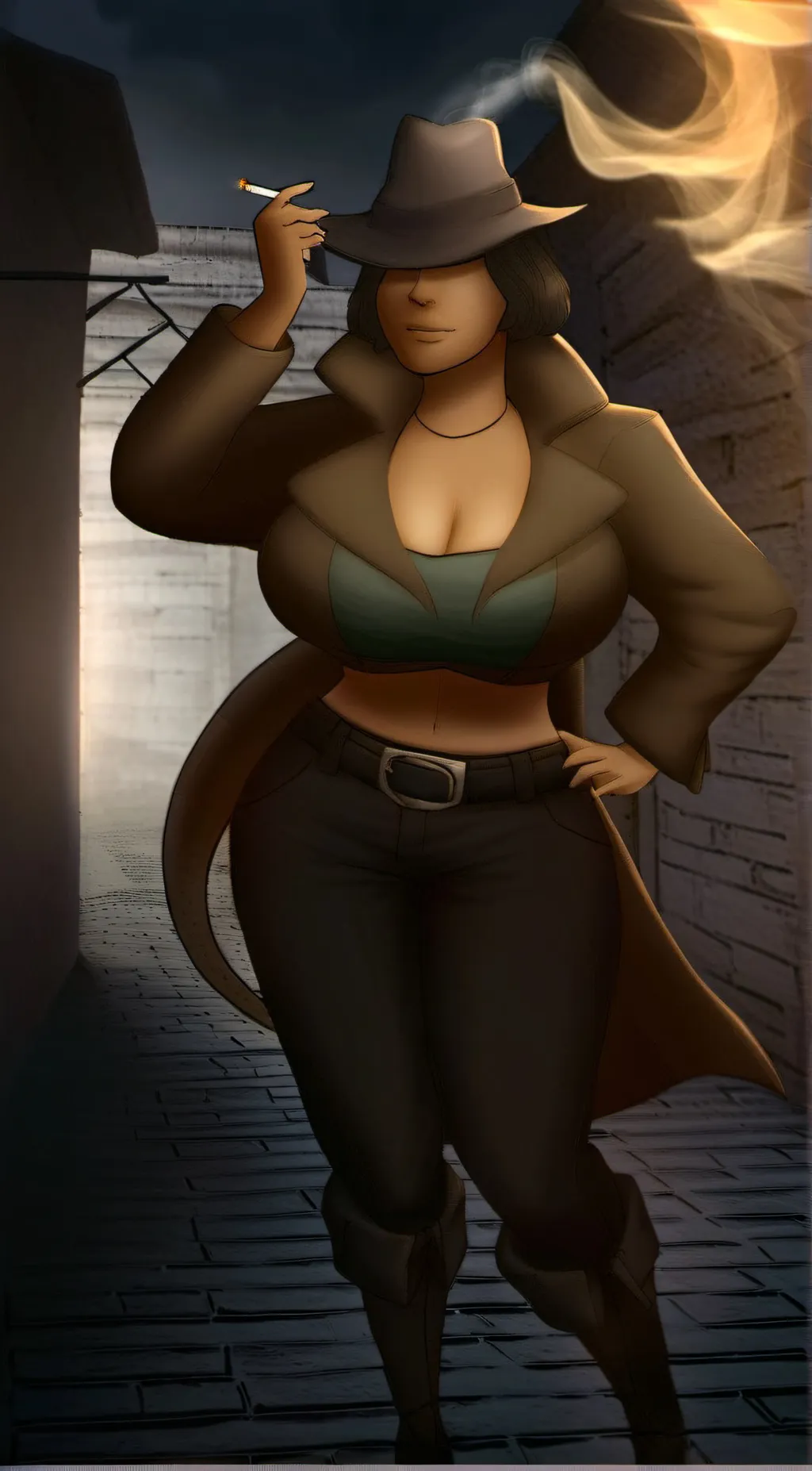 ai character: Detective Amelia background