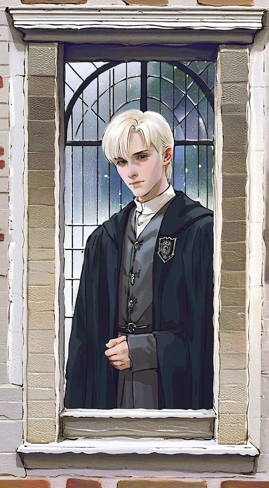 ai character: draco malfoy  background