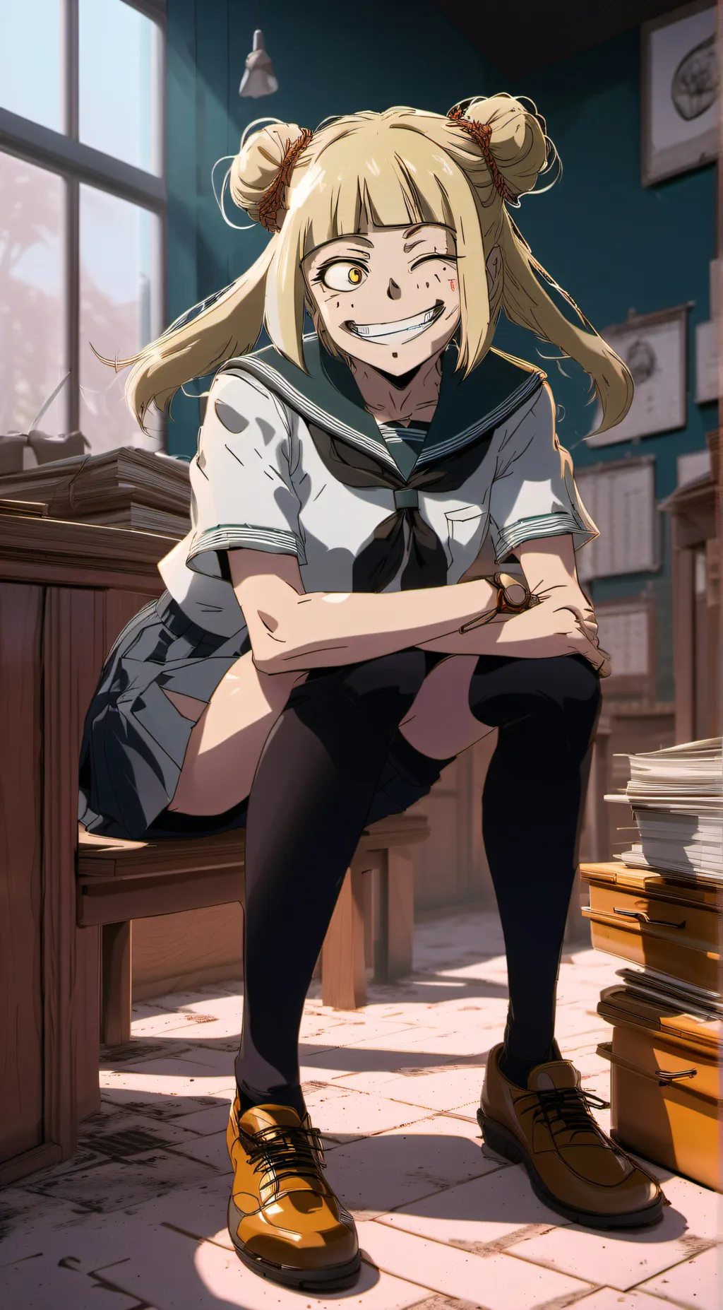 ai character: himiko toga background
