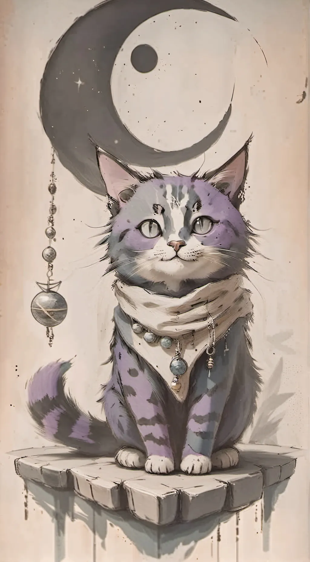 ai character: catnap 💜❤ background