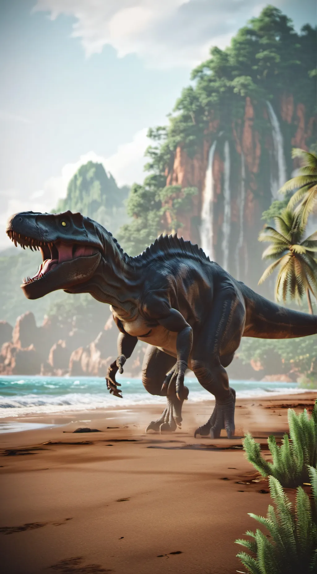ai character: Jurassic World background