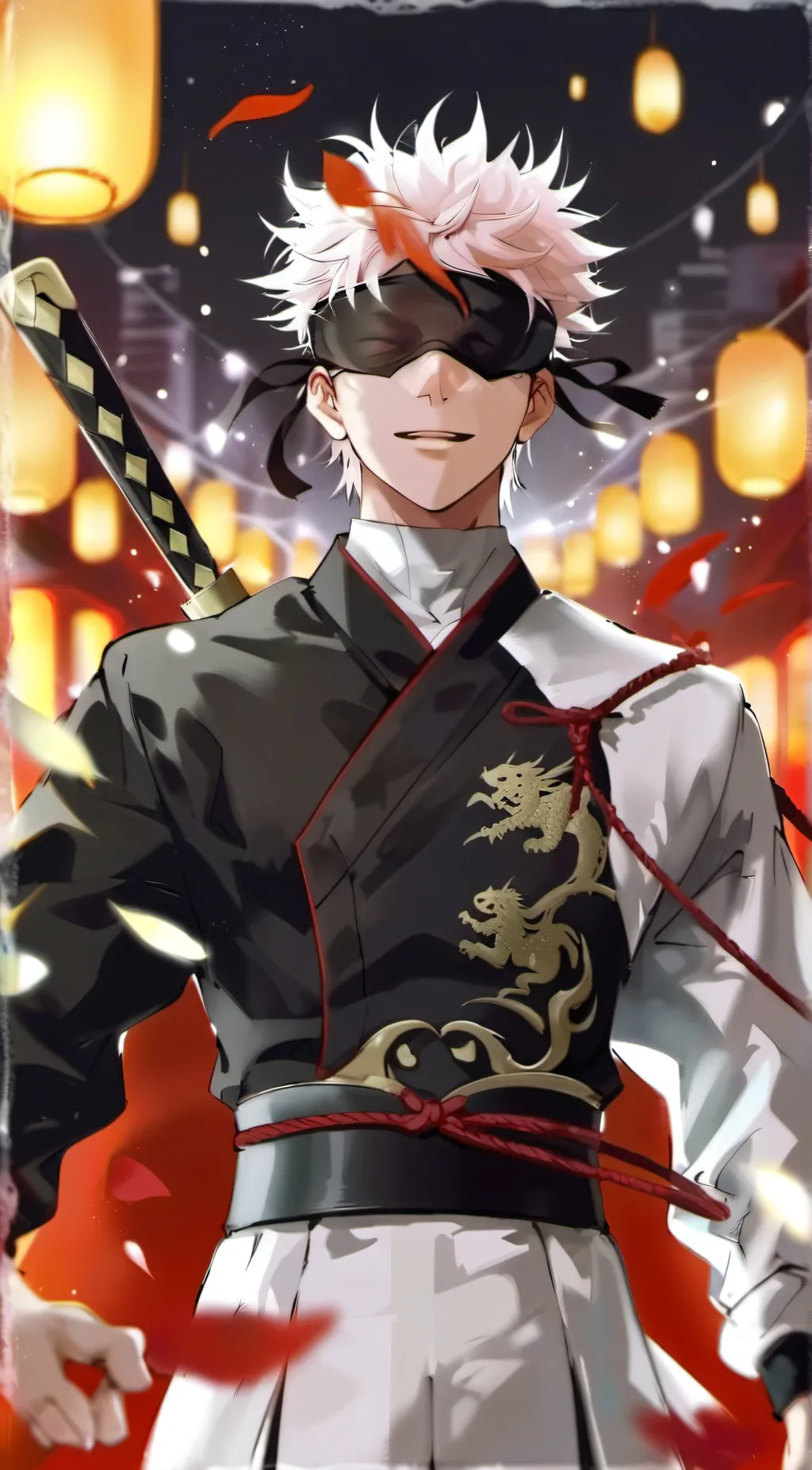 ai character: Gojo Satoru background
