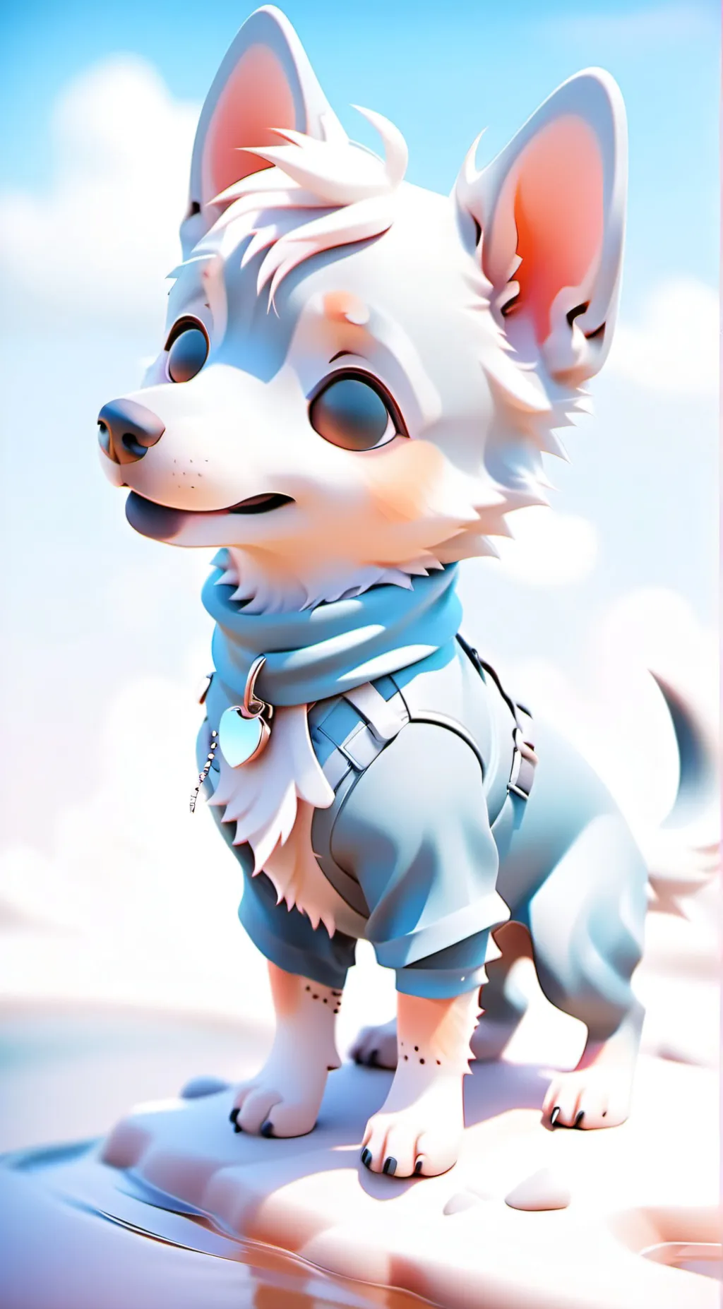 ai character: Bluey background