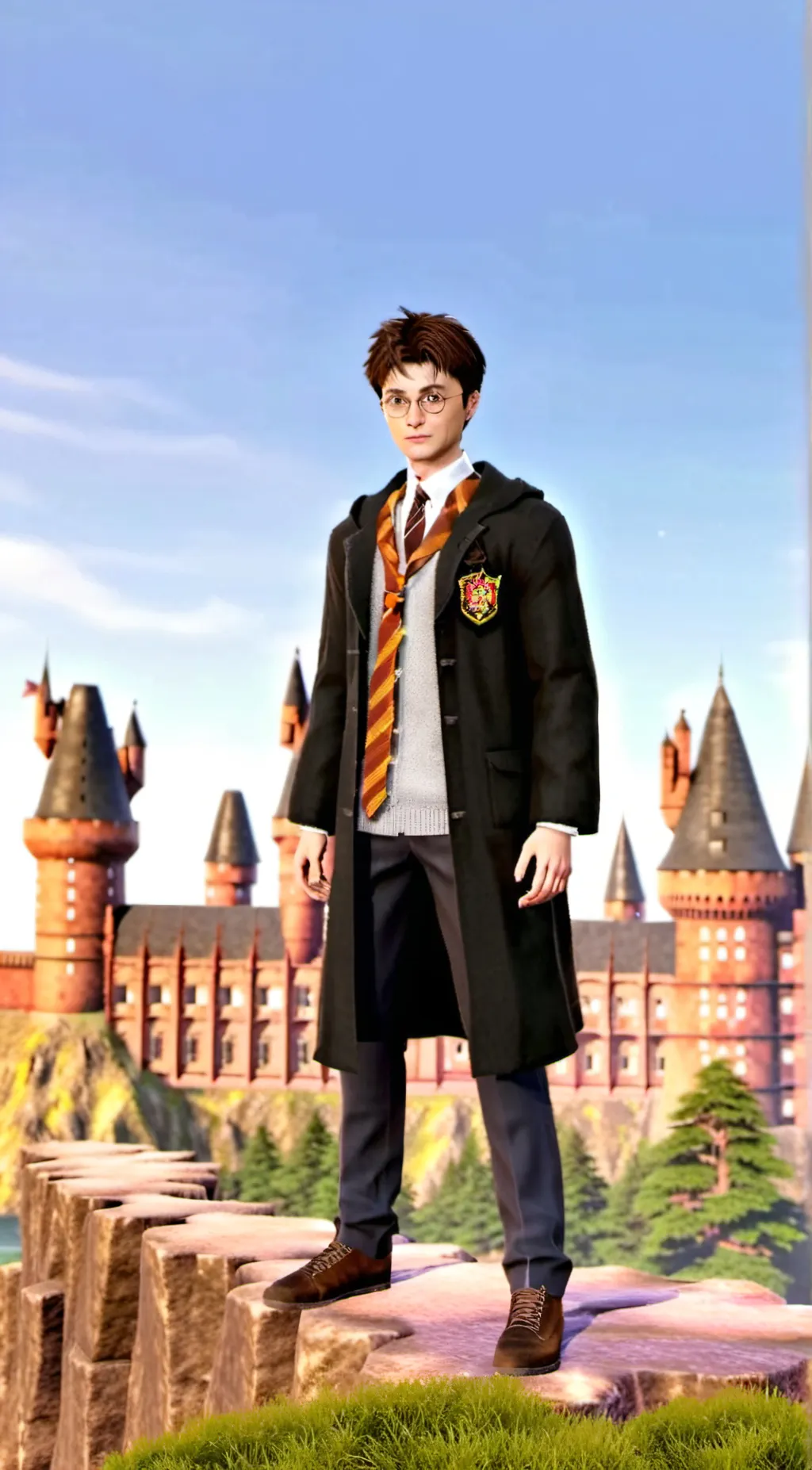 ai character: Harry Potter  background