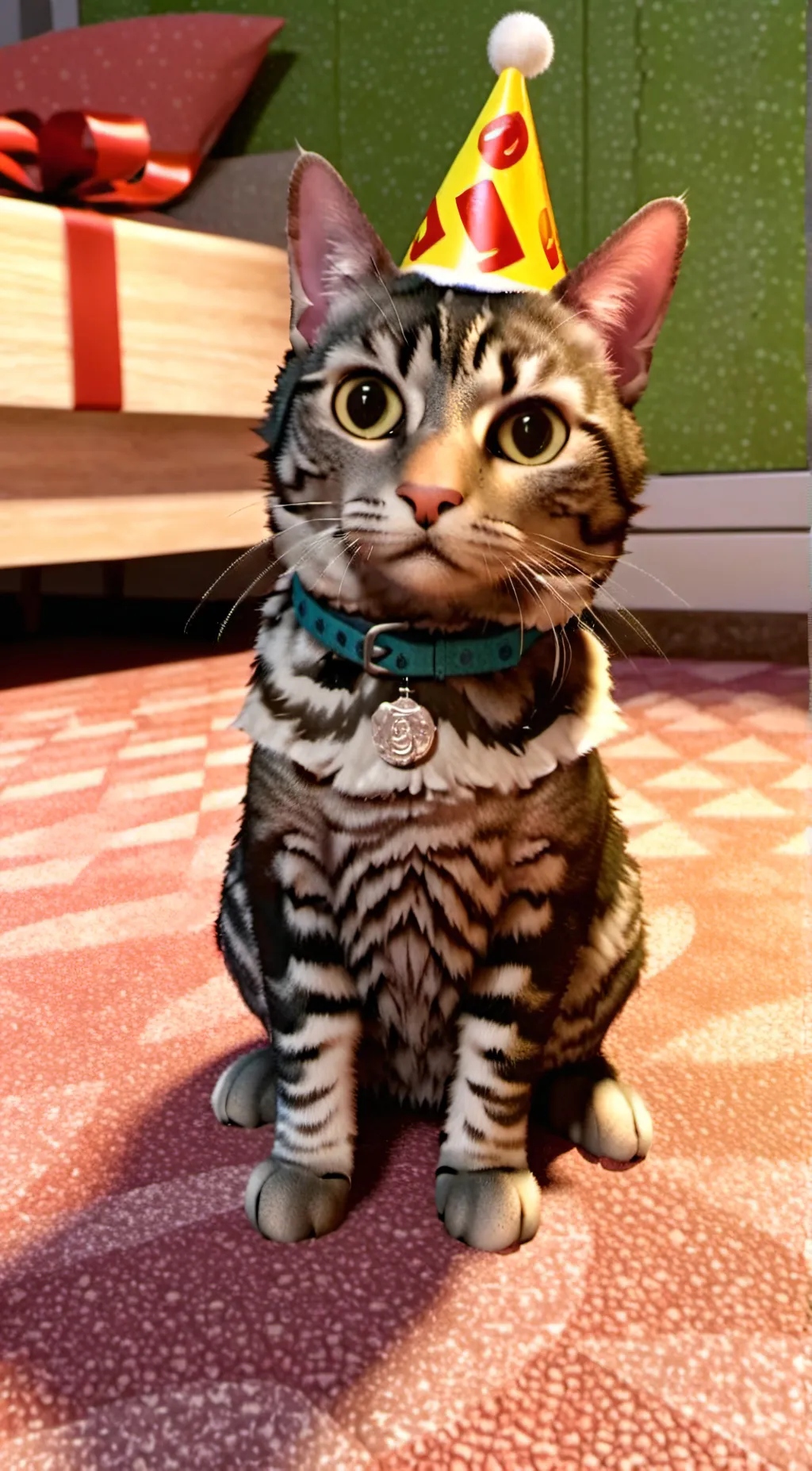 ai character: A cat background