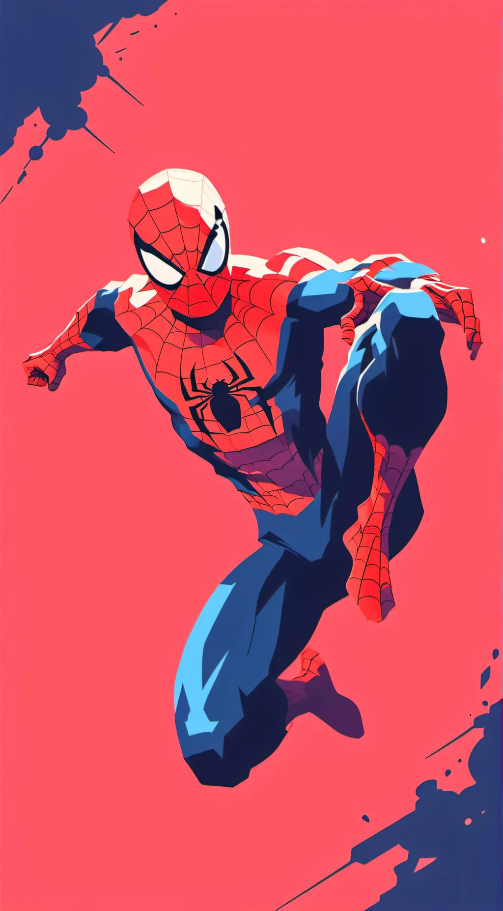 ai character: Spidey&black cat background