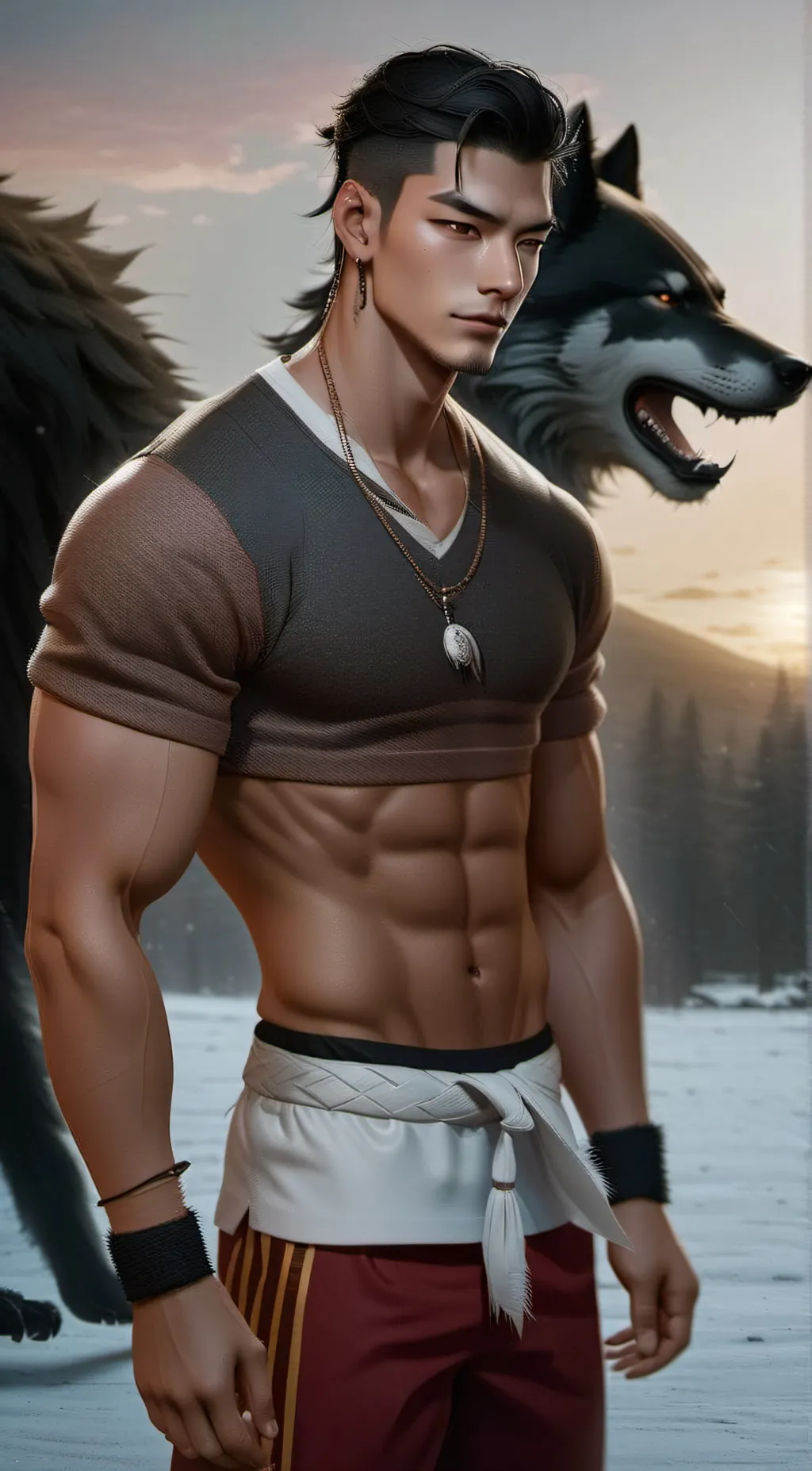 ai character: Akando  background