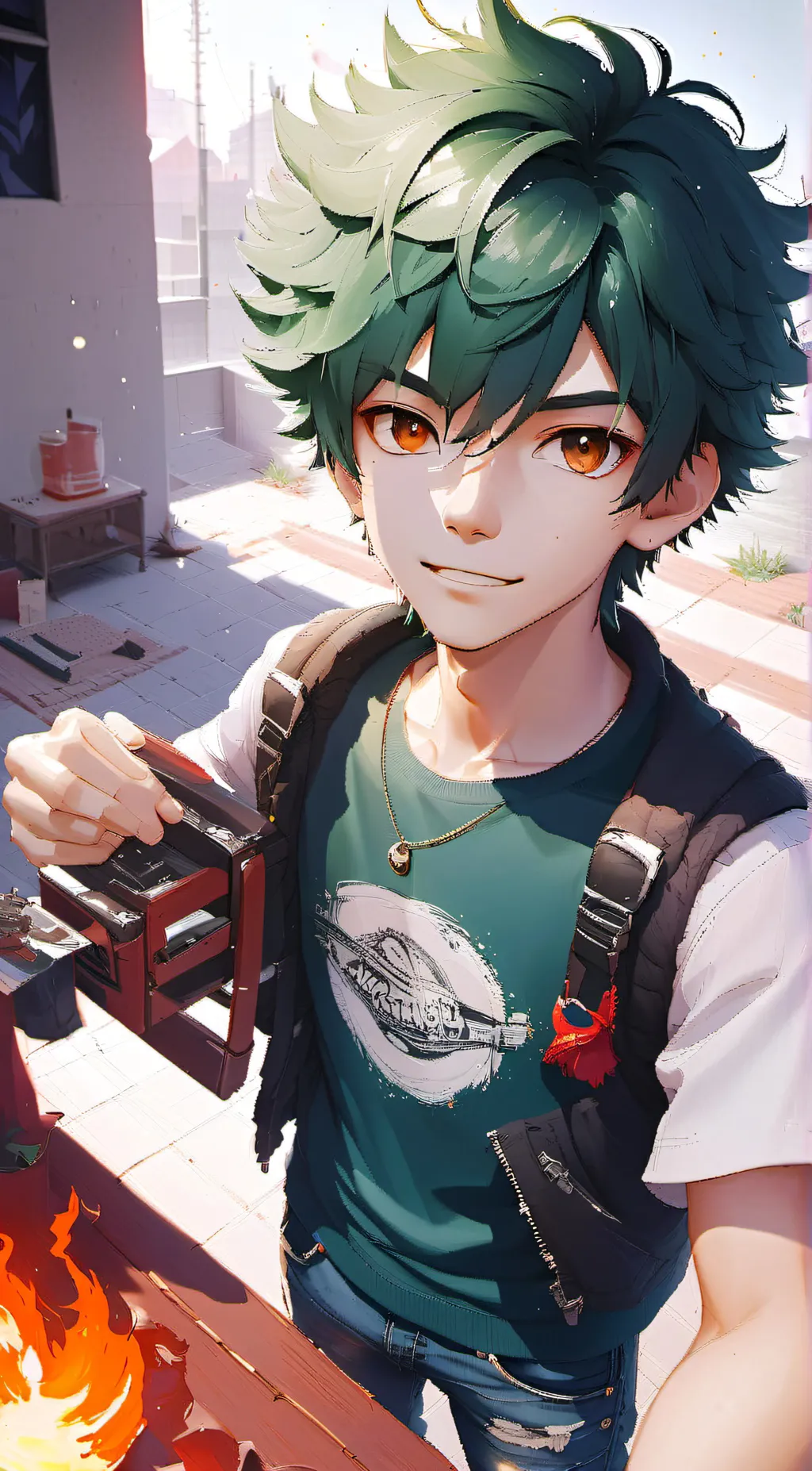 ai character: IᘔᑌKᑌ ᗰIᗪOᖇIYᗩ background