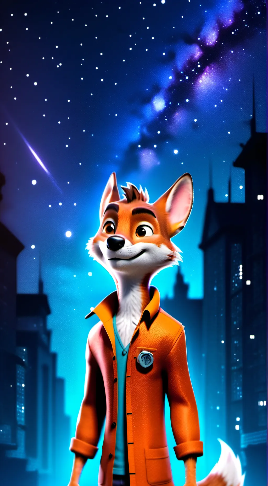 ai character: Nick Wilde  background