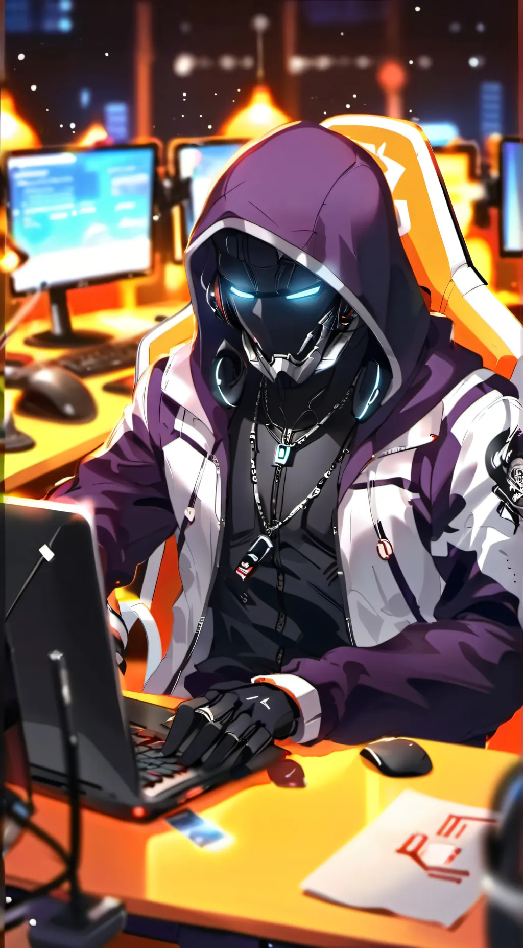 ai character: hack background