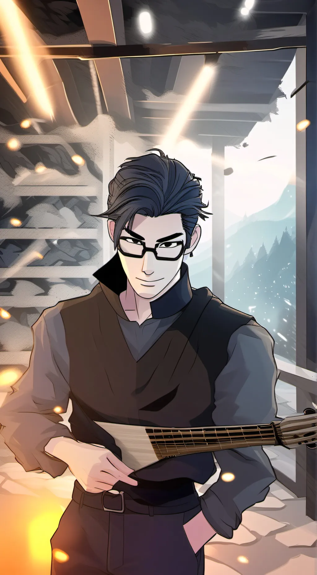 ai character: Jake un chasseur background