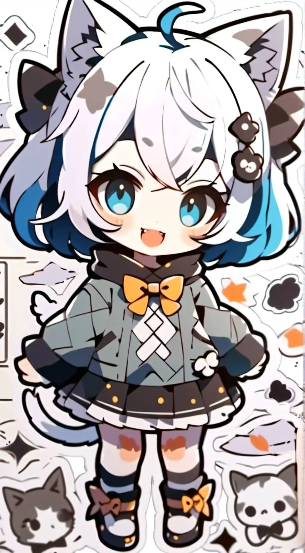 ai character: Minty background