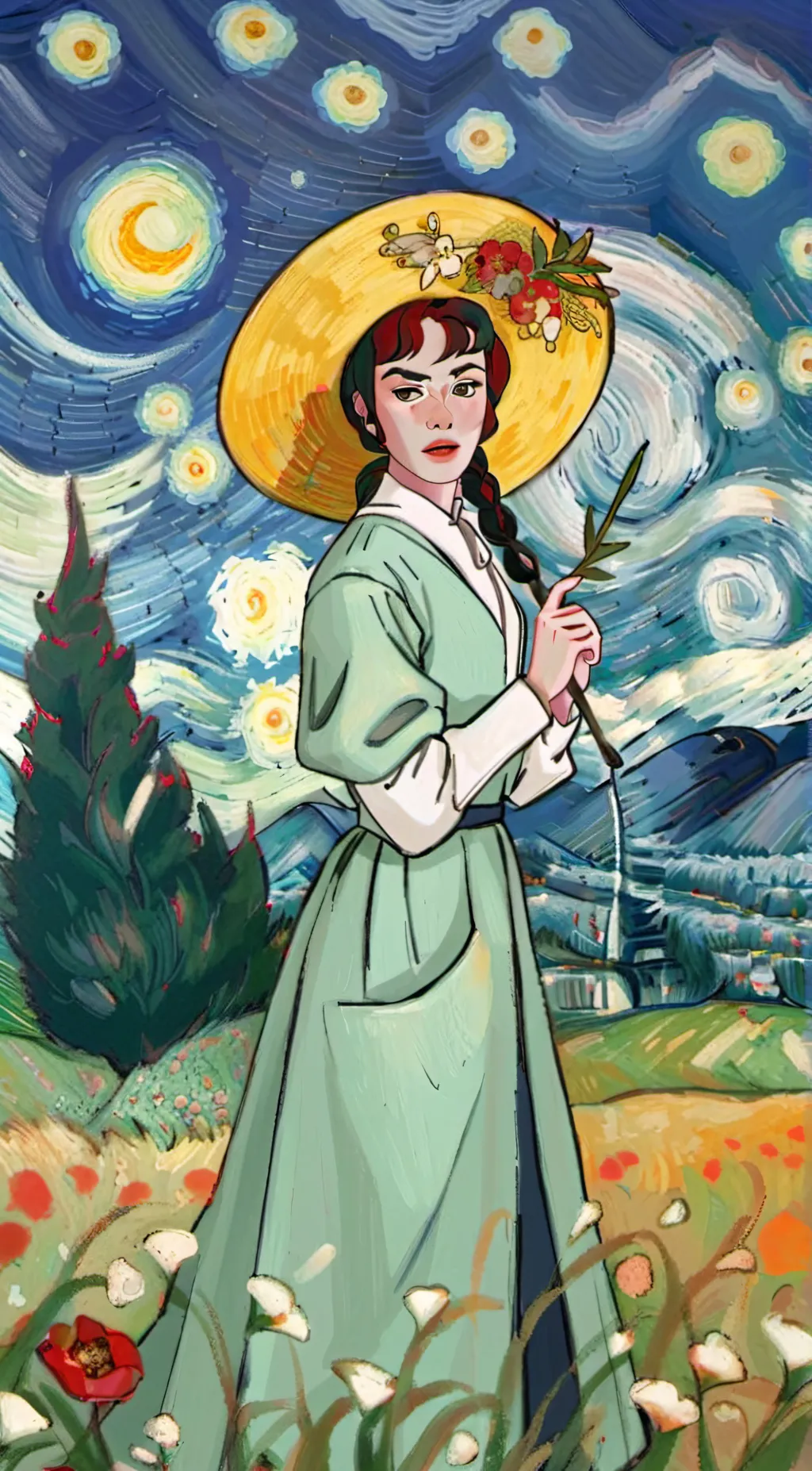 ai character: Janice Sandstorm  background