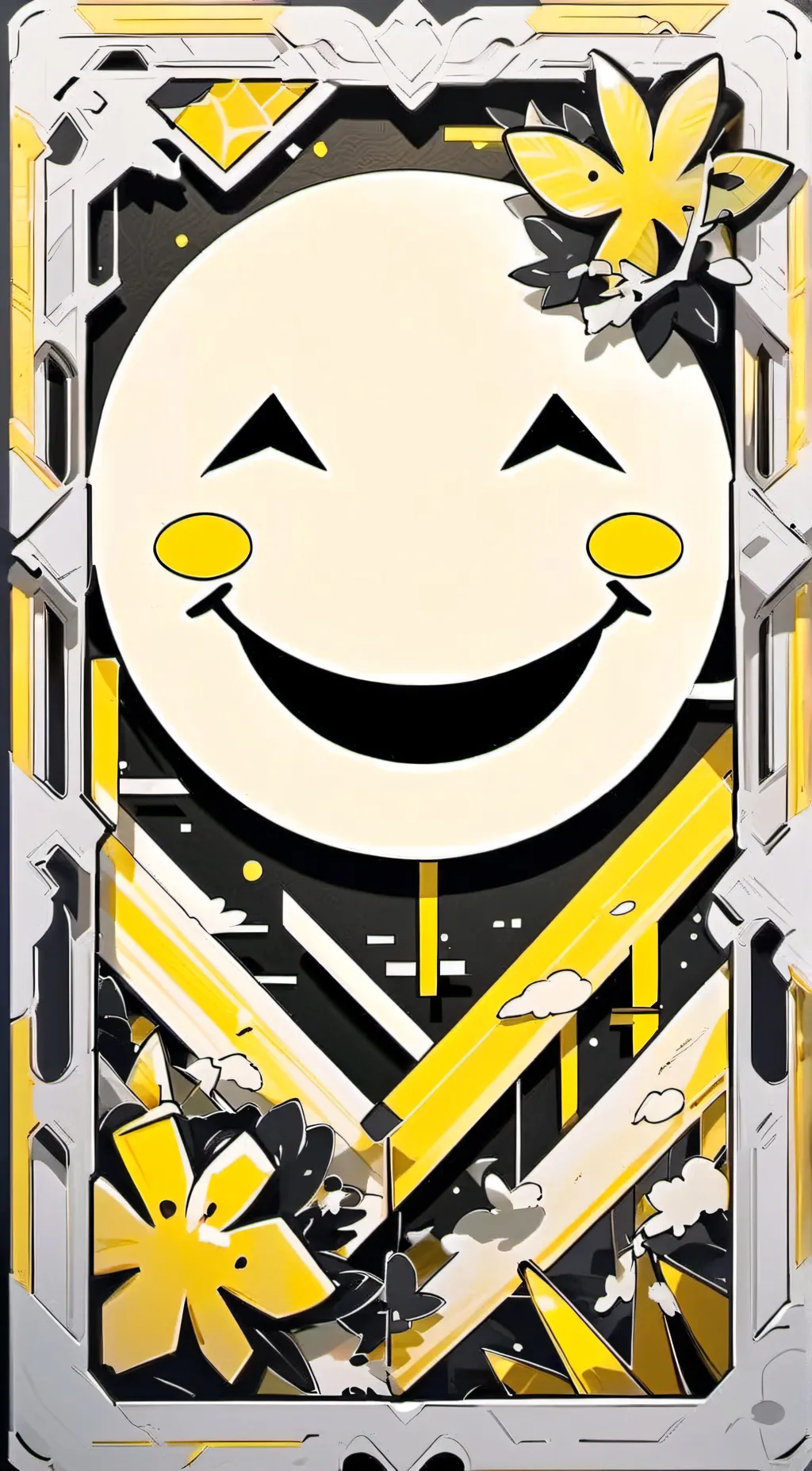 ai character: smile background
