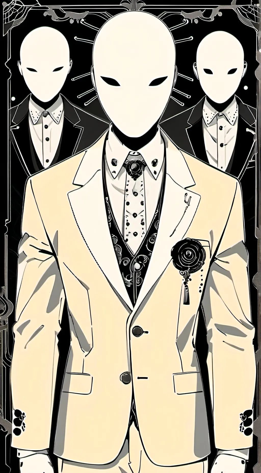 ai character: slender man background