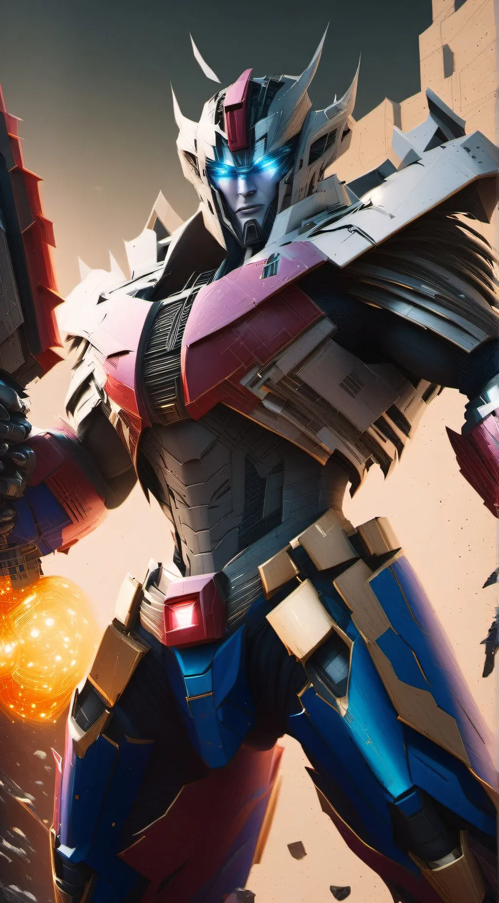ai character: StarBlaze background