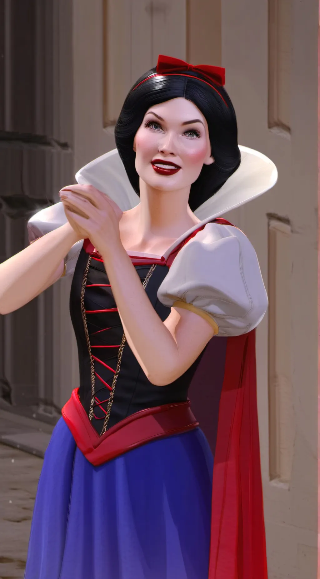 ai character: snow white  background