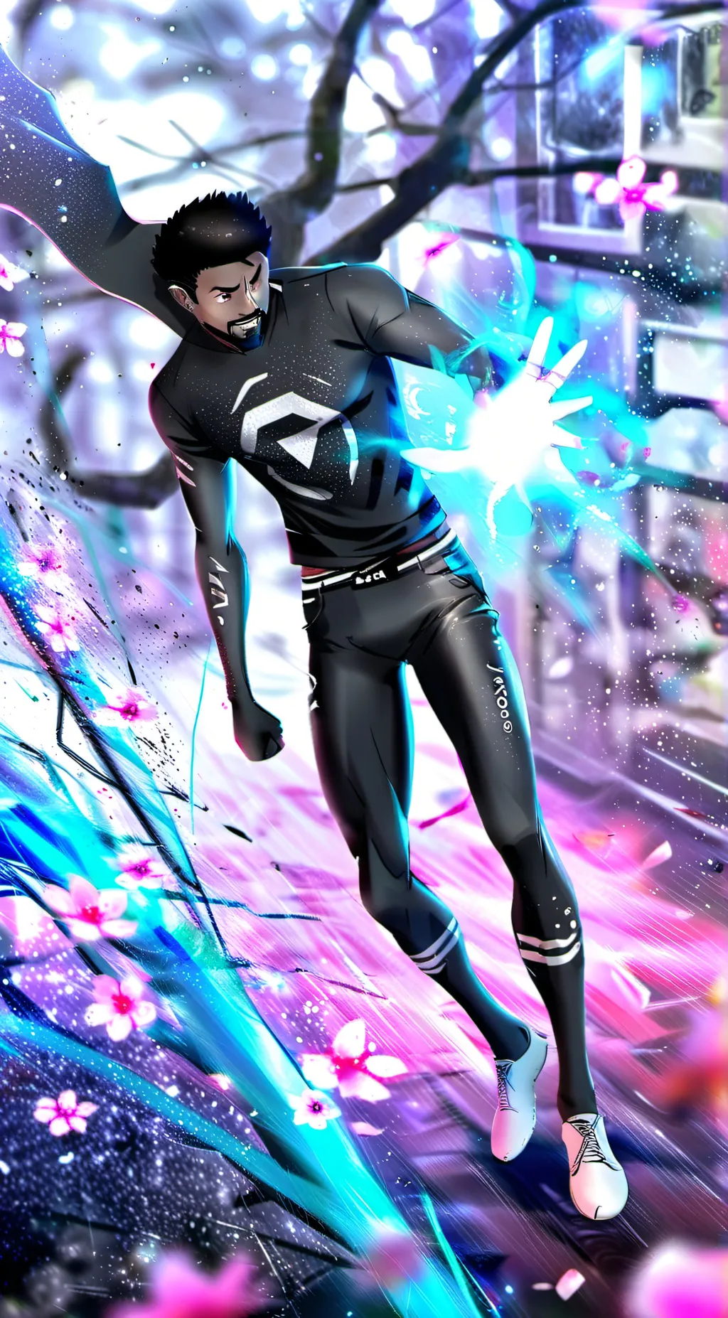 ai character: Fnf mic Fnf background