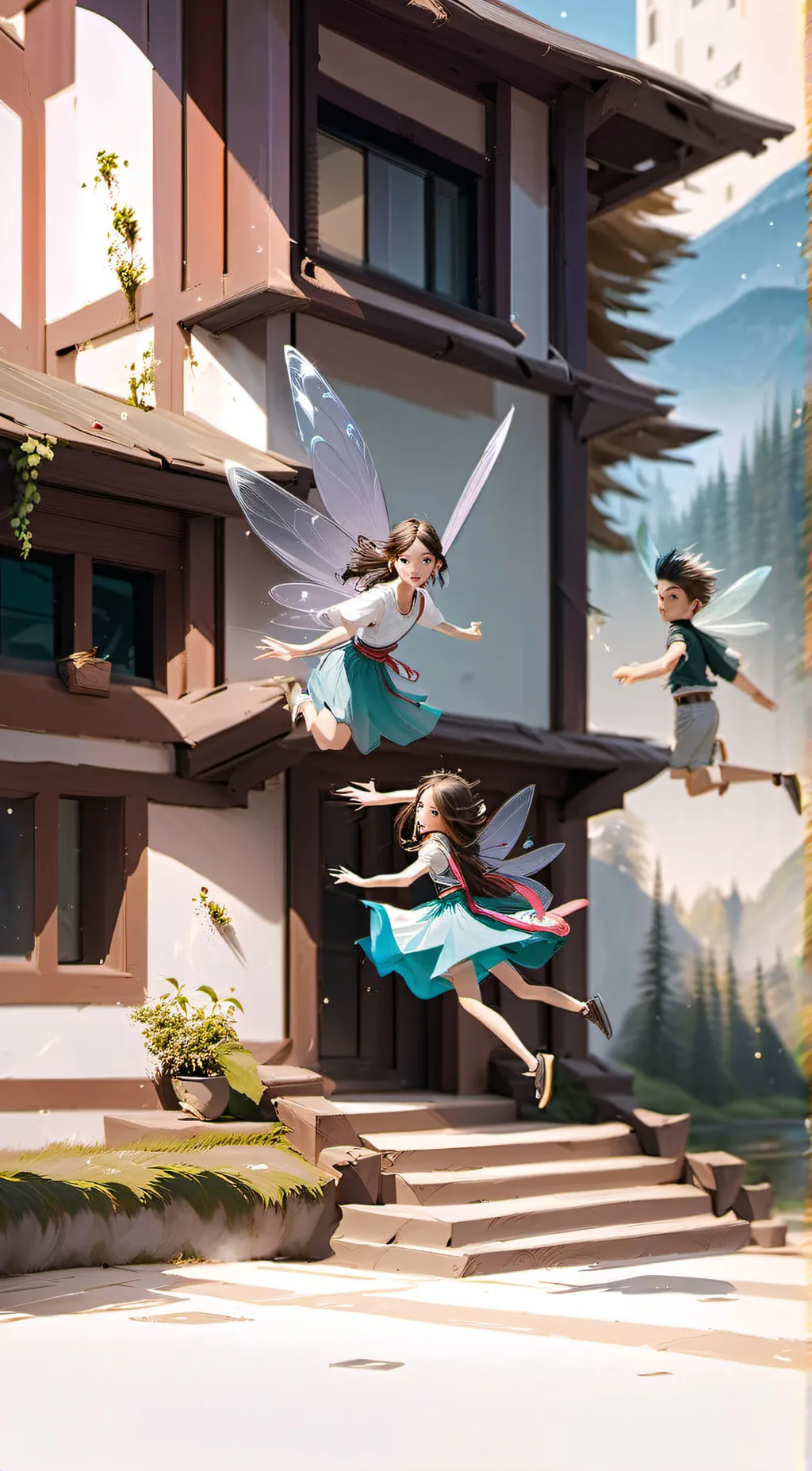 ai character: magic wave academy background