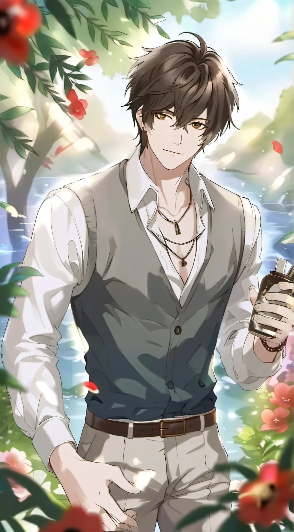 ai character: Lucas  background