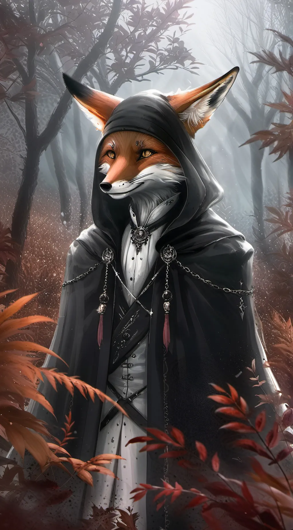 ai character: foxy background