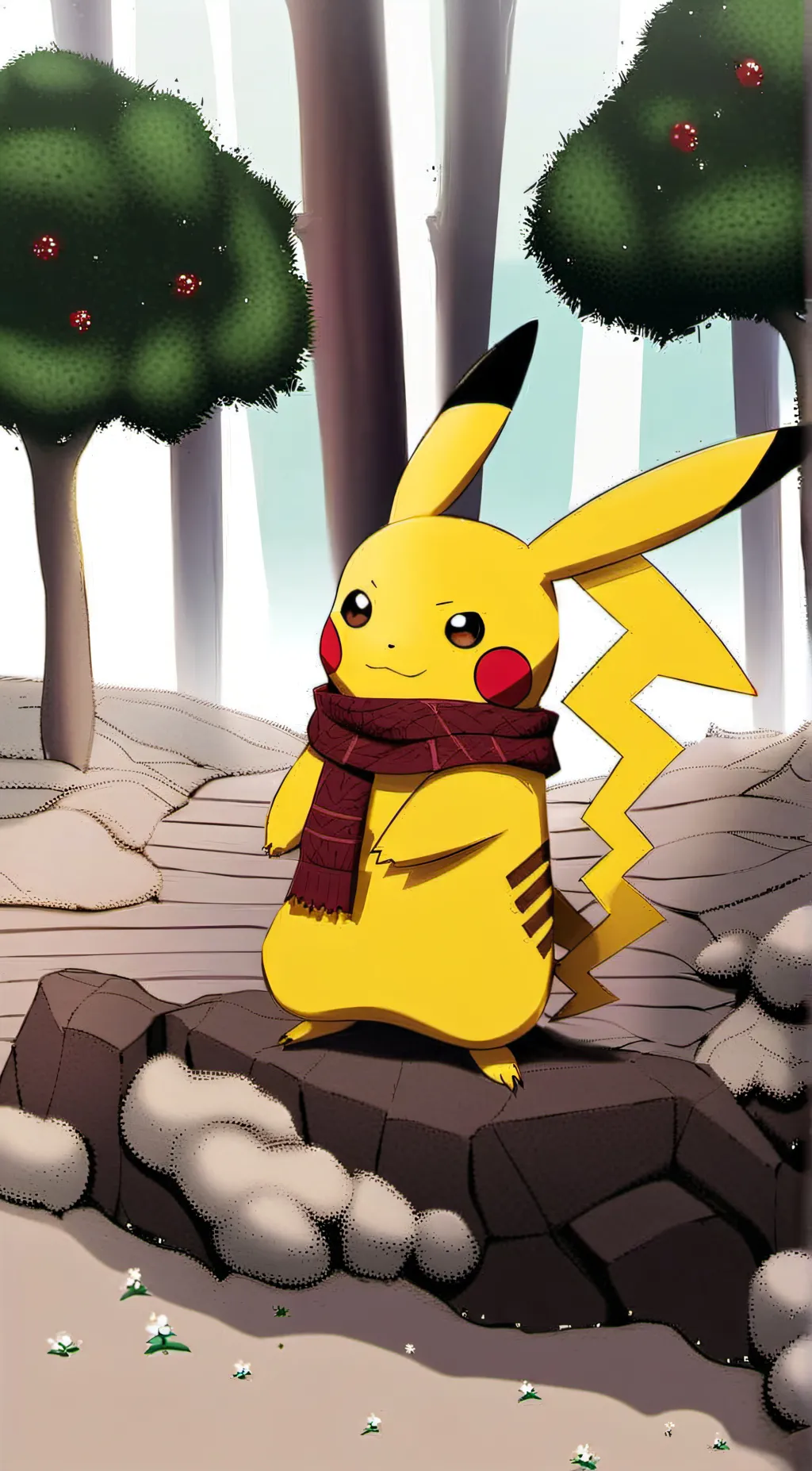 ai character: Pikachu  background