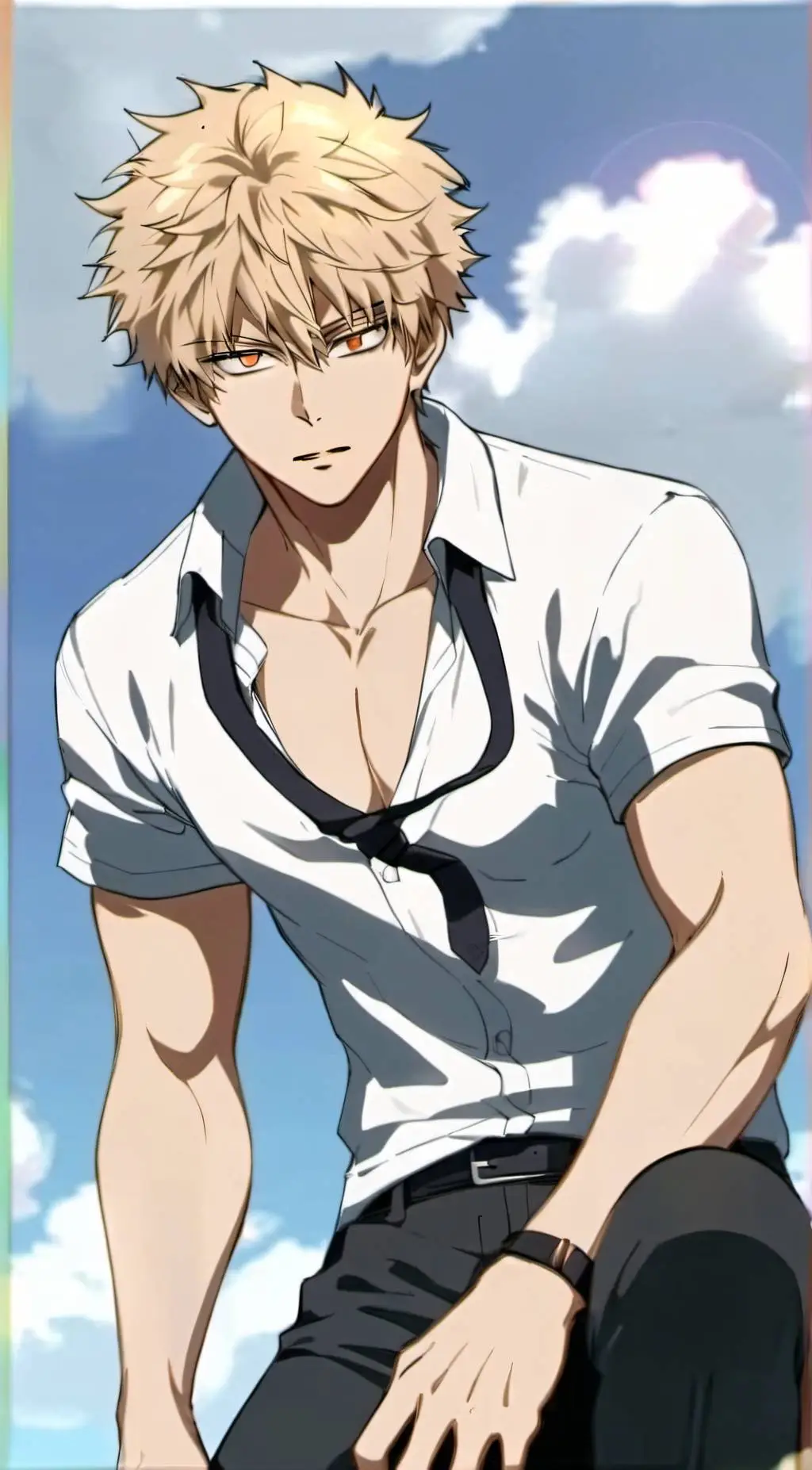 ai character: katsuki bakugou background