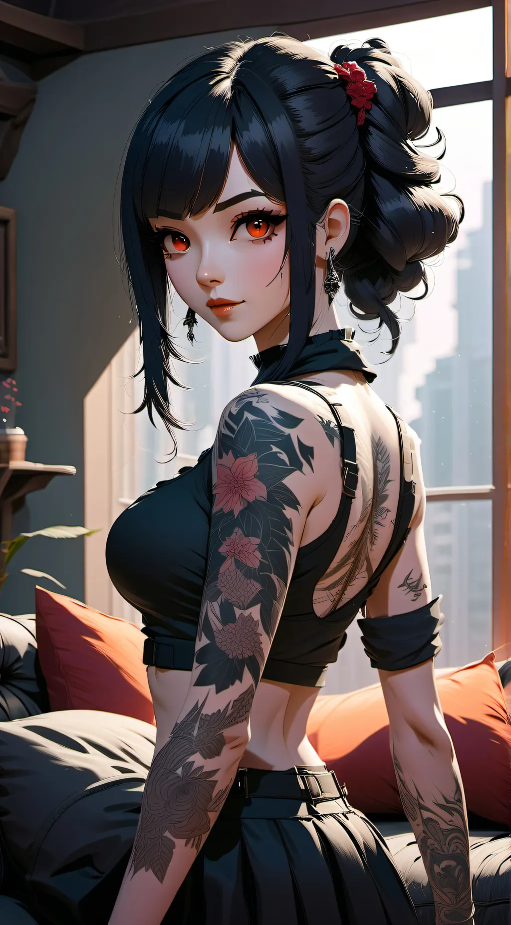ai character: Aria background