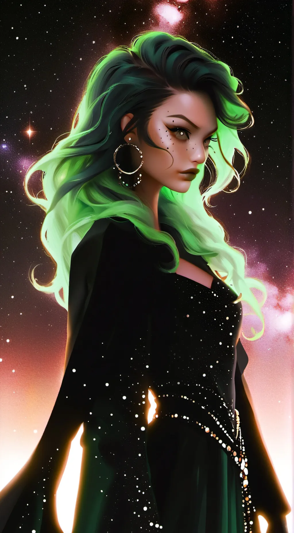 ai character: Alien queen background
