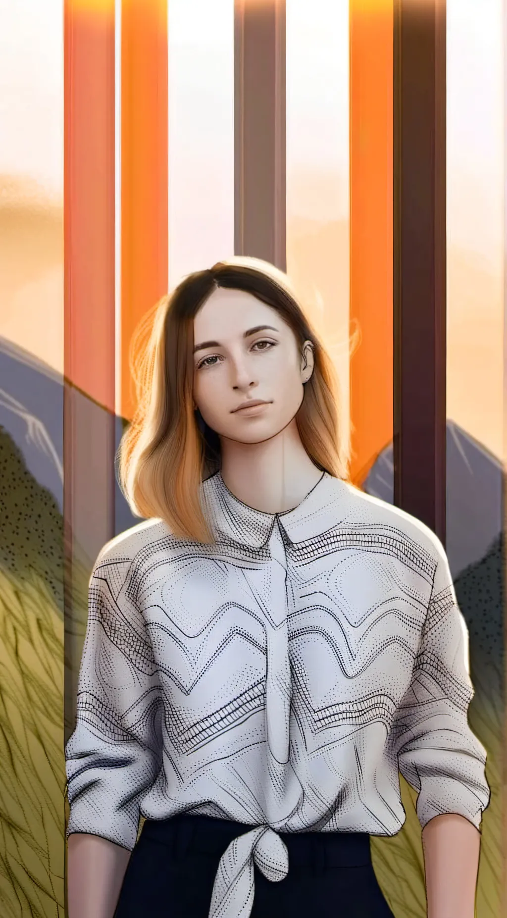 ai character: Amélia background