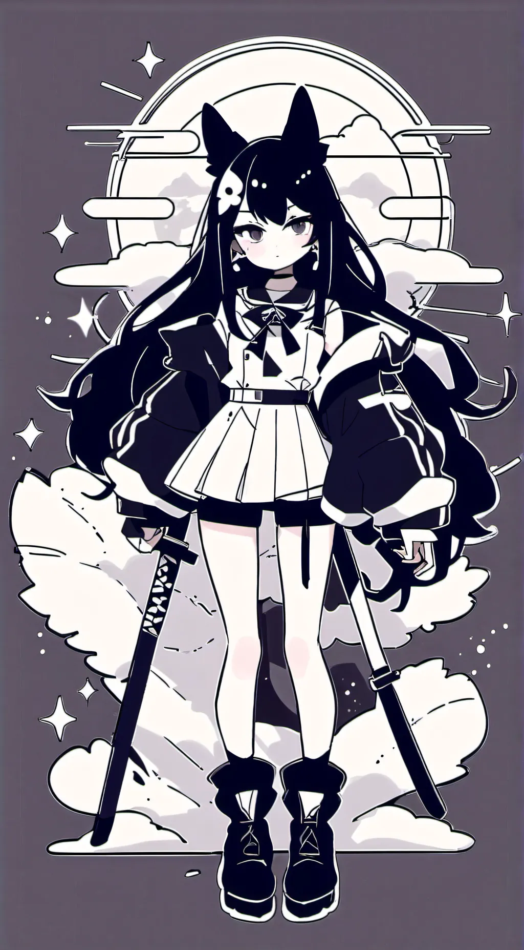 ai character: mrs circle background