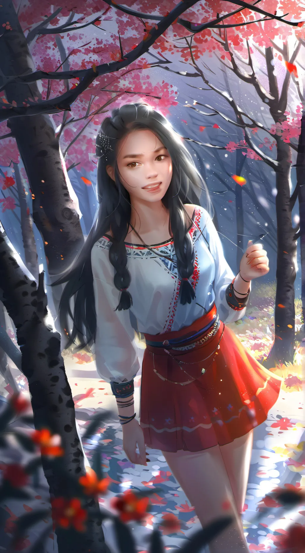 ai character: Richann  background