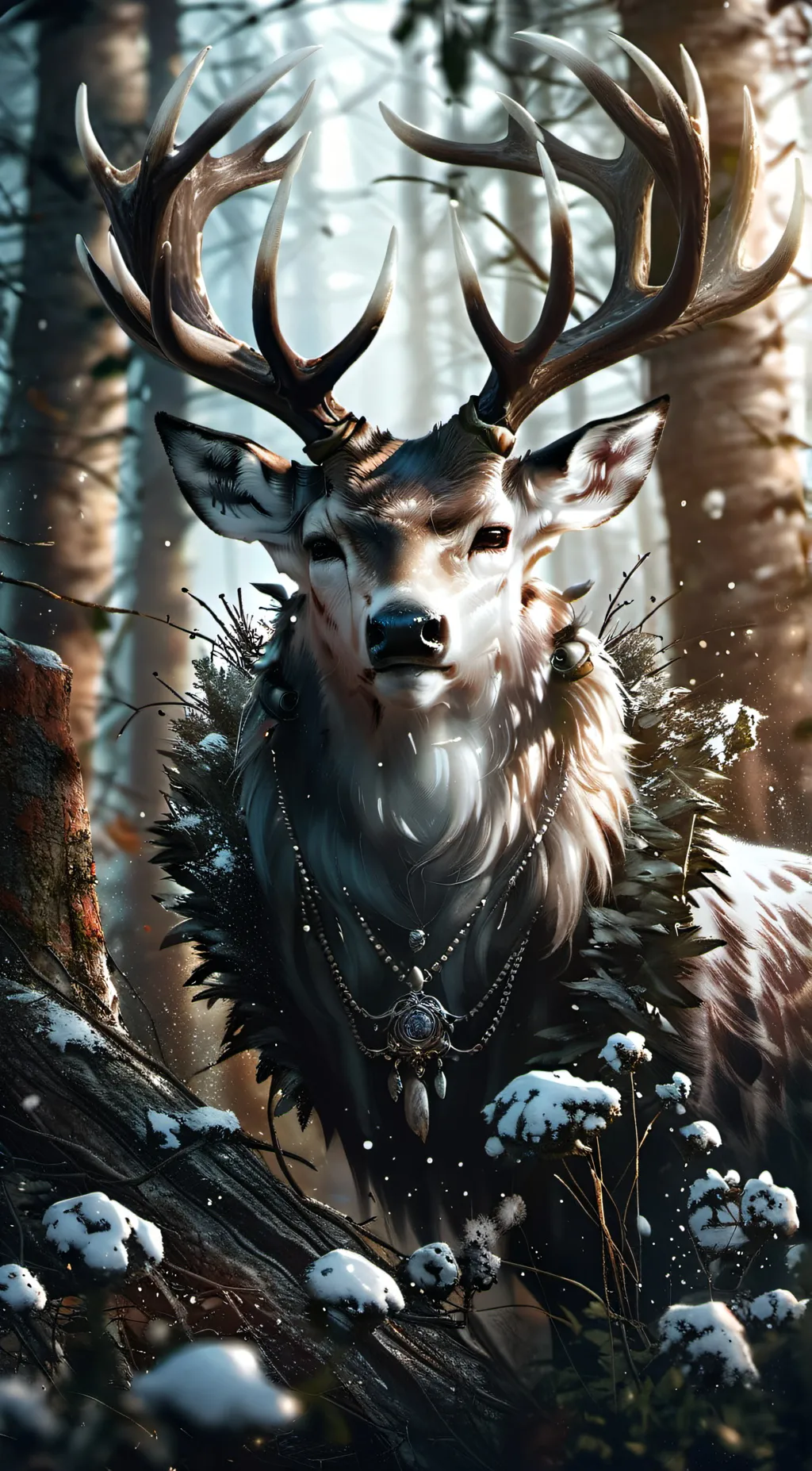 ai character: fem wendigo background