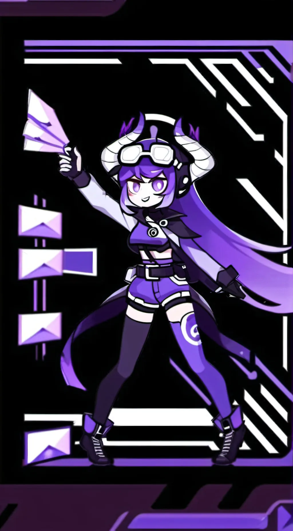 ai character: Uzi doorman! background