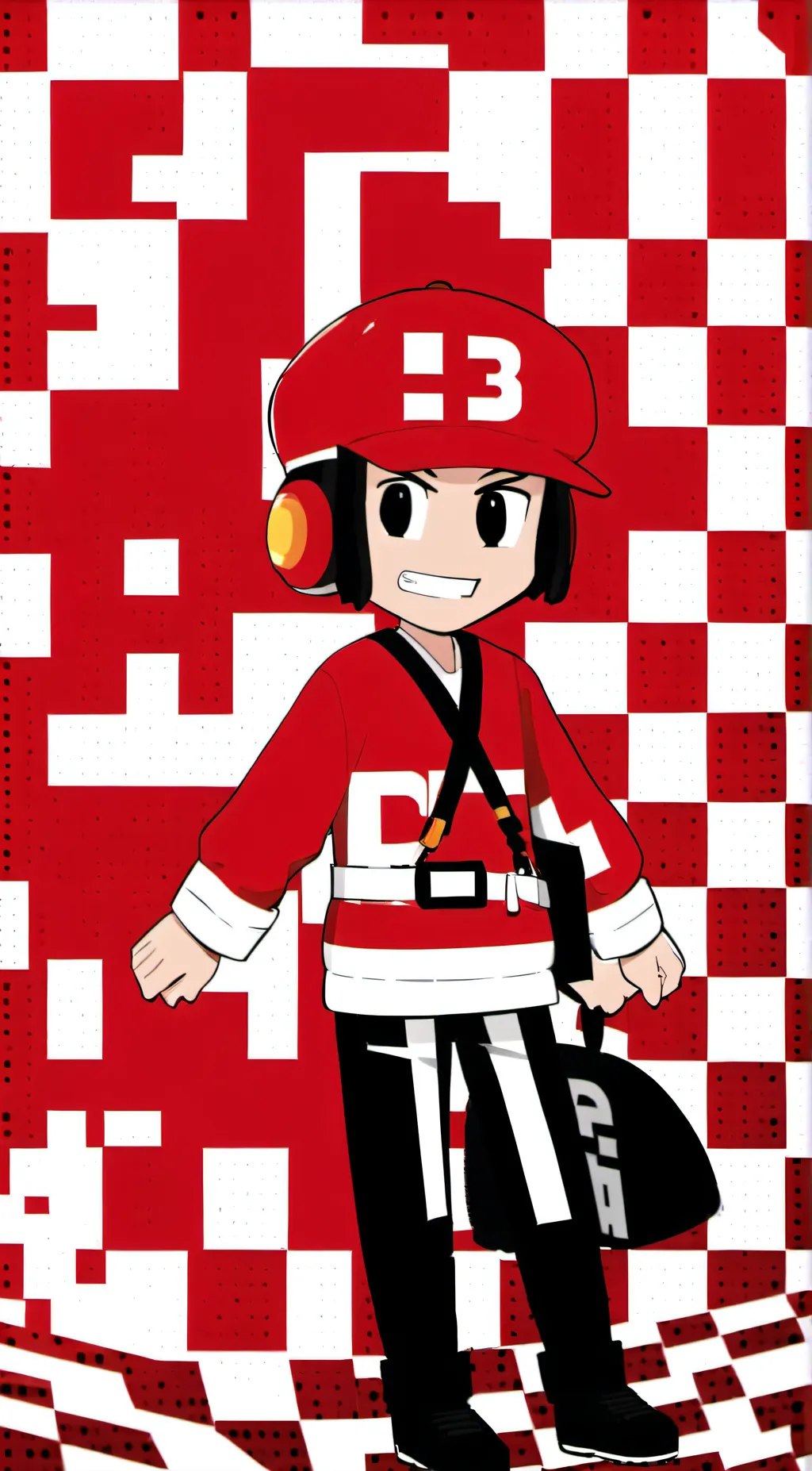 ai character: Block background
