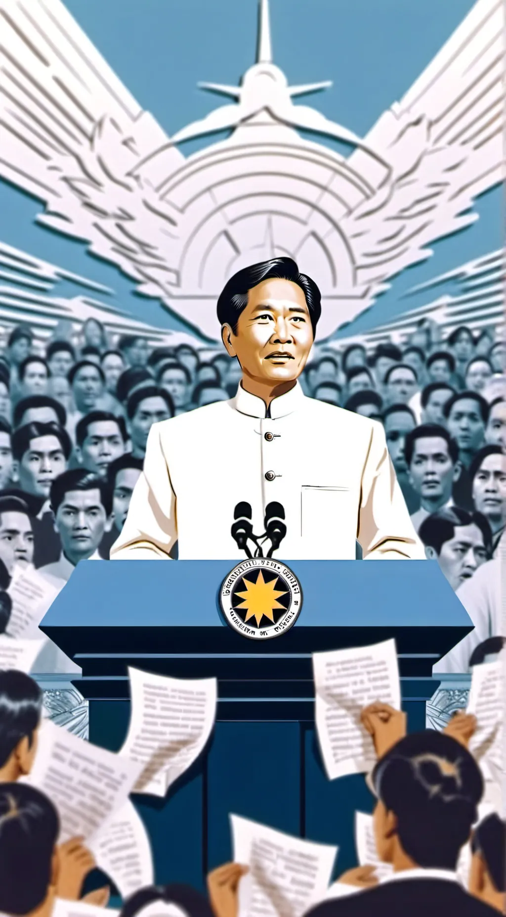 ai character: Ferdinand Marcos background