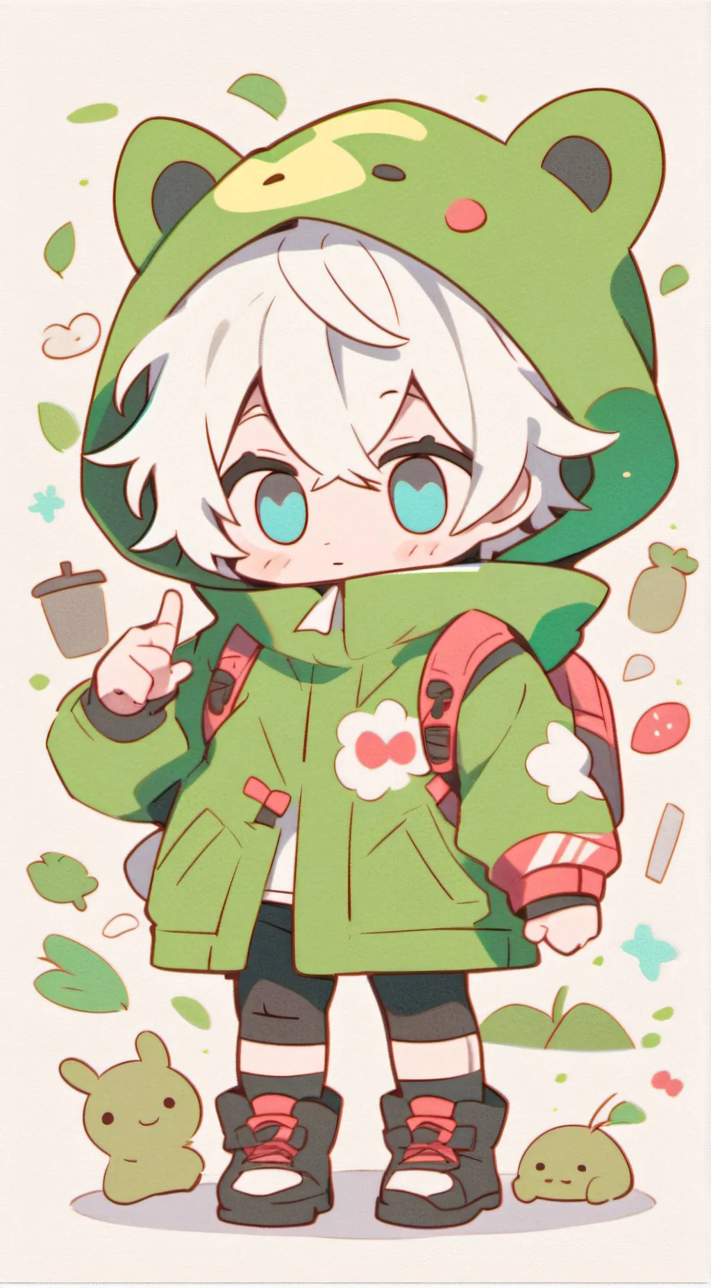 ai character: Chibi background