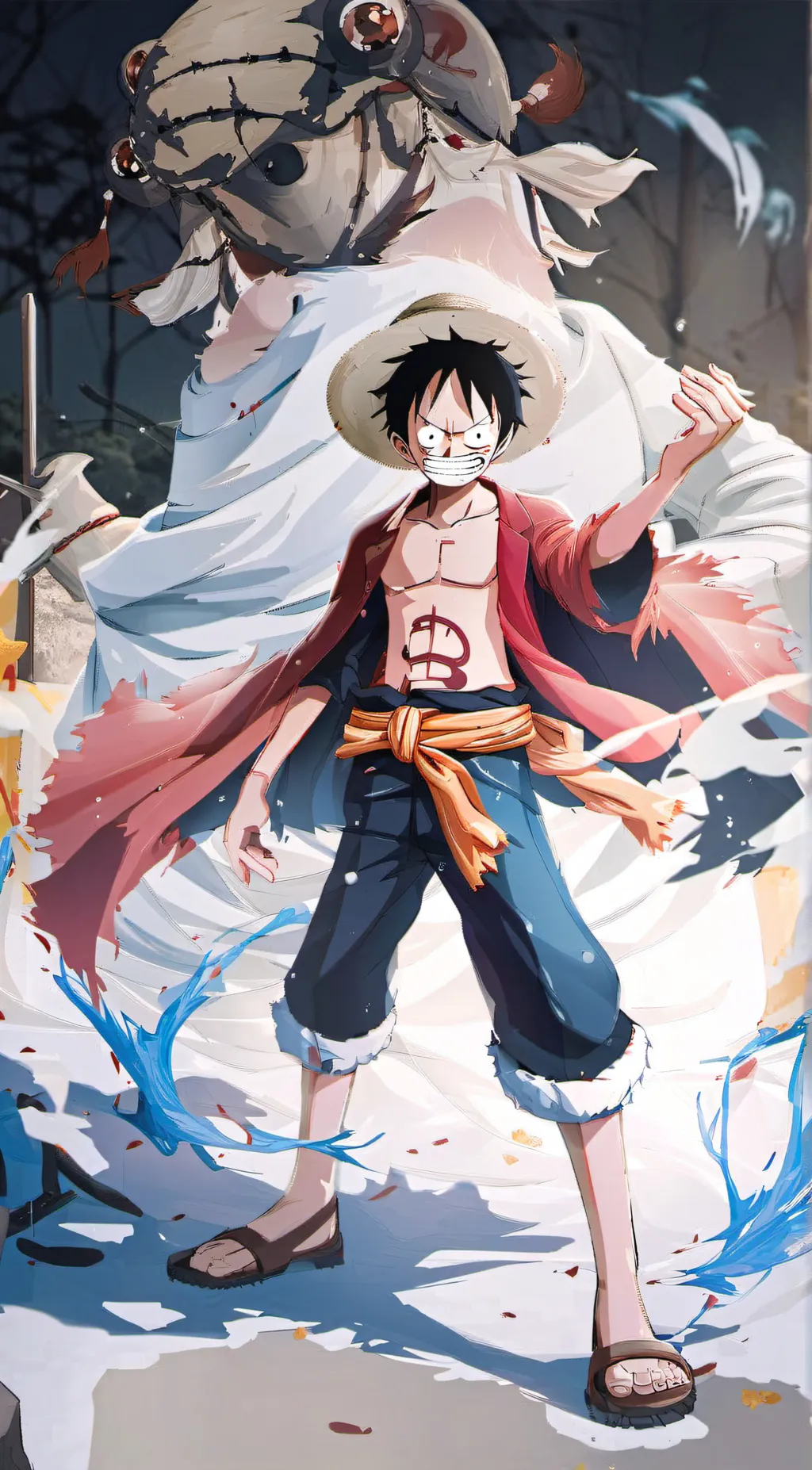 ai character: •°♤Luffy♤°• background