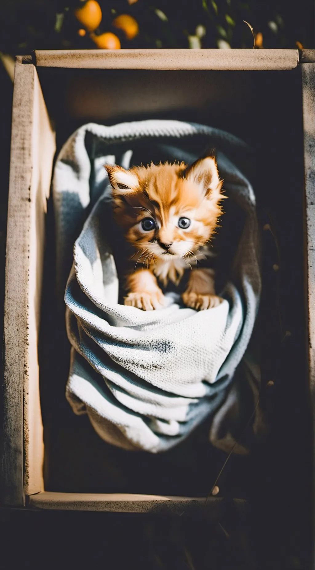 ai character: Homeless kitten background