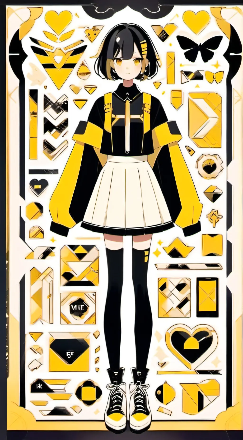 ai character: Mika kit background