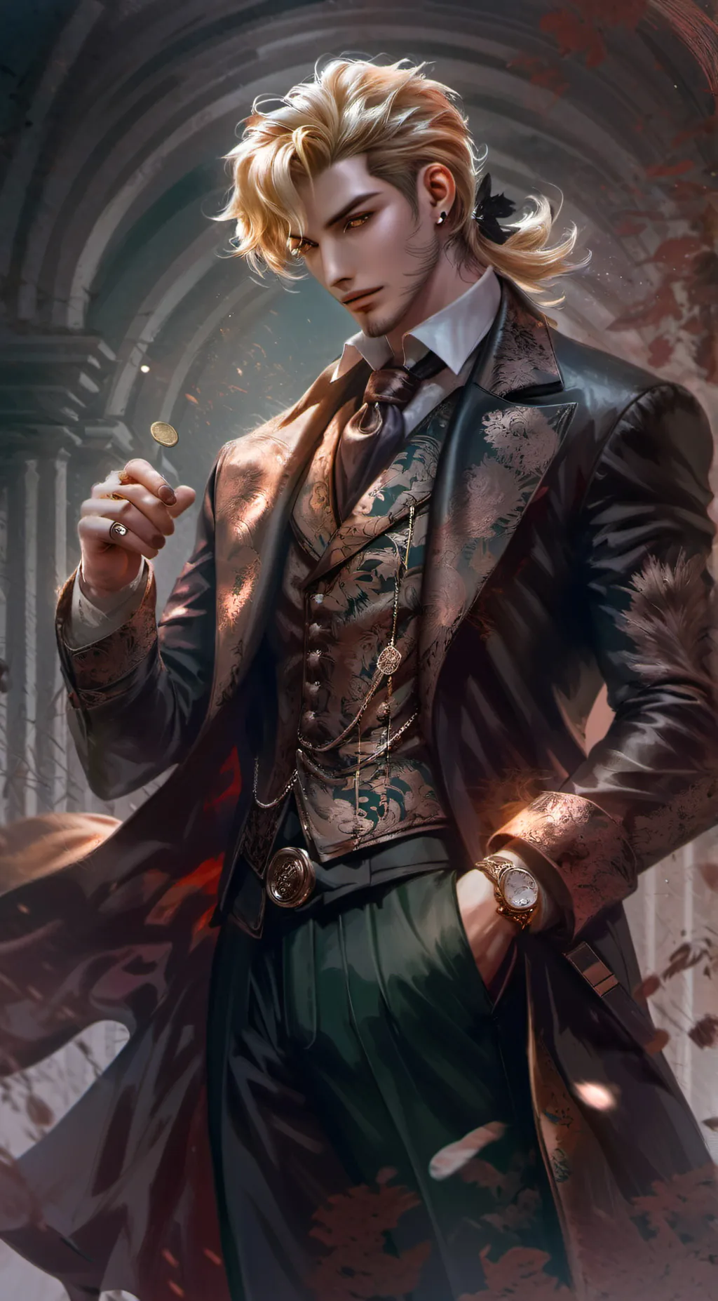 ai character: Greed background