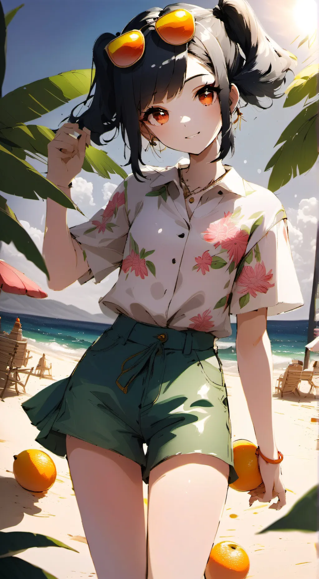 ai character: マンゴー background