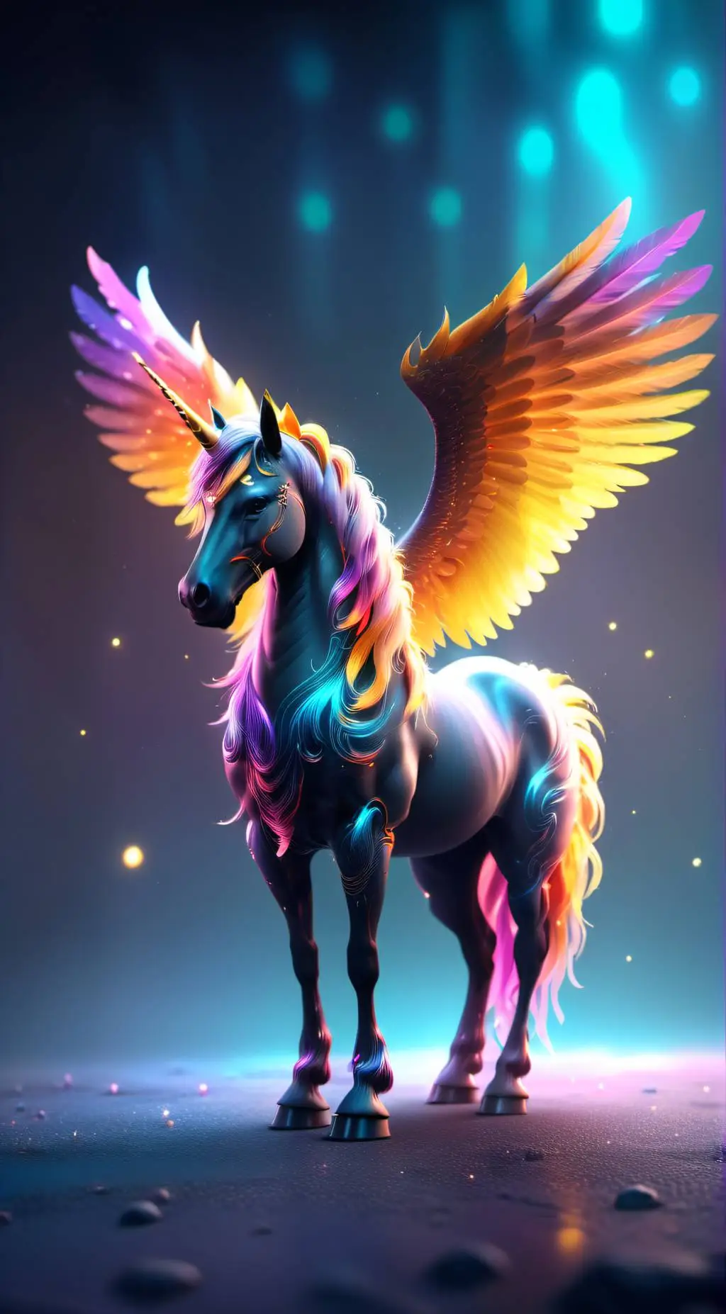 ai character: angel 😇  background