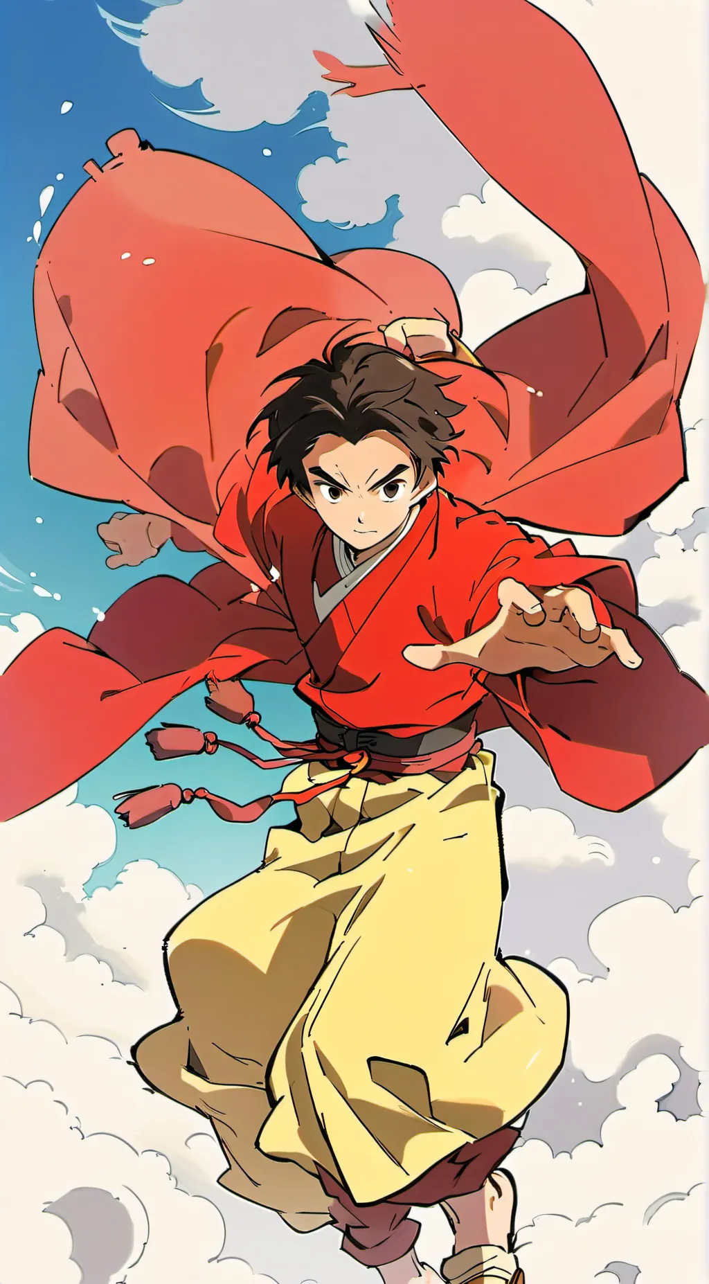 ai character: AJ, airbender background