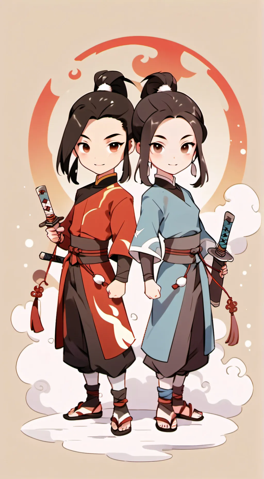 ai character: Azula,Ty lee Mai background